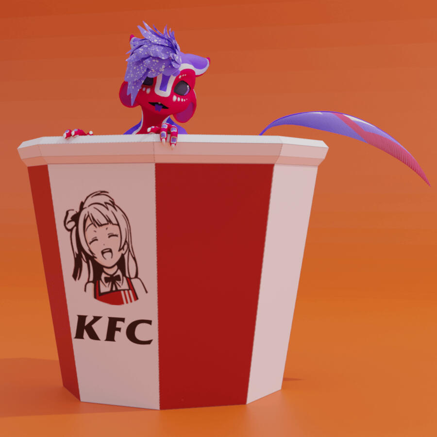 A simple render done with using Blender